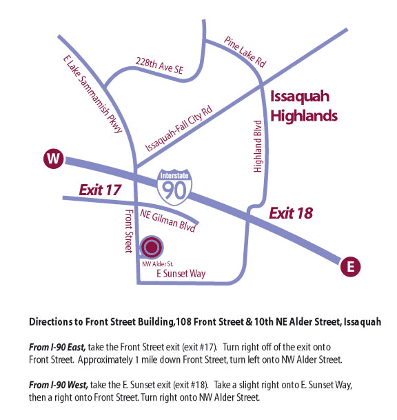 Map to Front Street Building