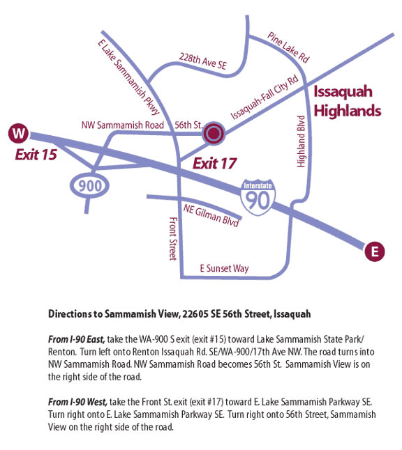Map to Sammamish View